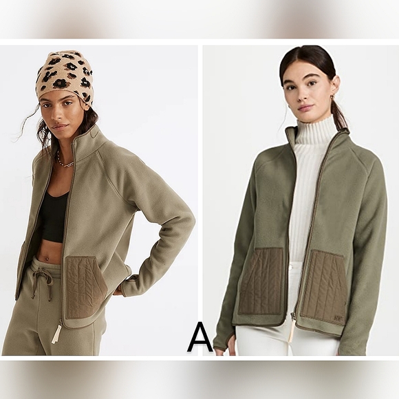 Madewell Jackets & Blazers - NEW Madewell MWL Betterfleece Zip Quilted Pocket Fleece Jacket